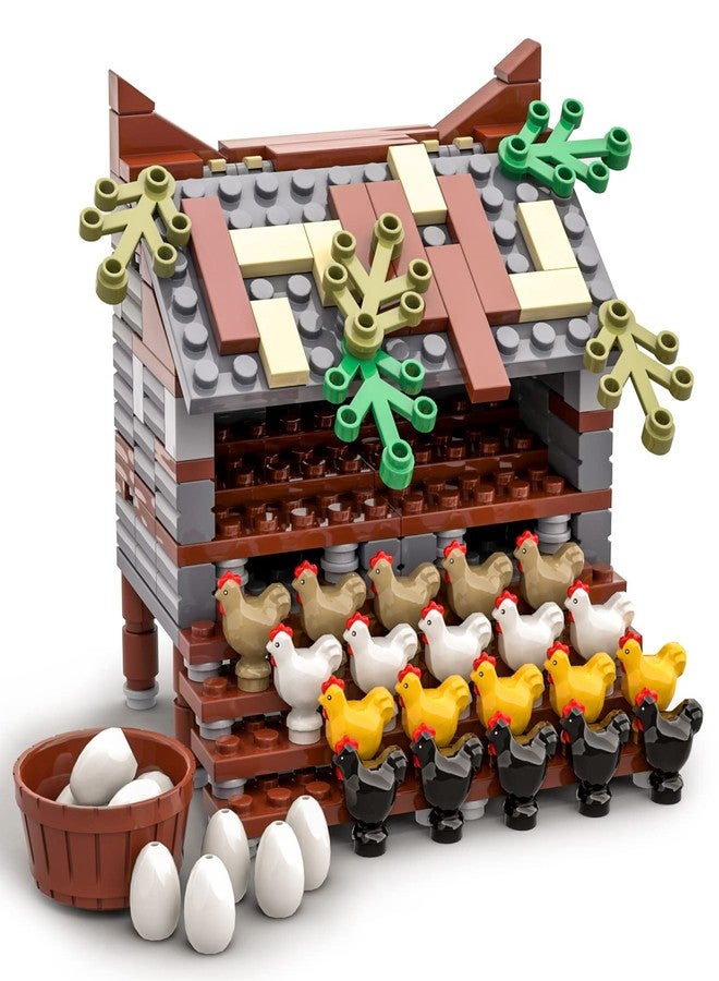 PIPART Farm Animal Chicken Coop Building Blocks Set, MOC Building Set Toy for Kids, Girls and Boys Age 8+ (190 Pieces) - Image 2